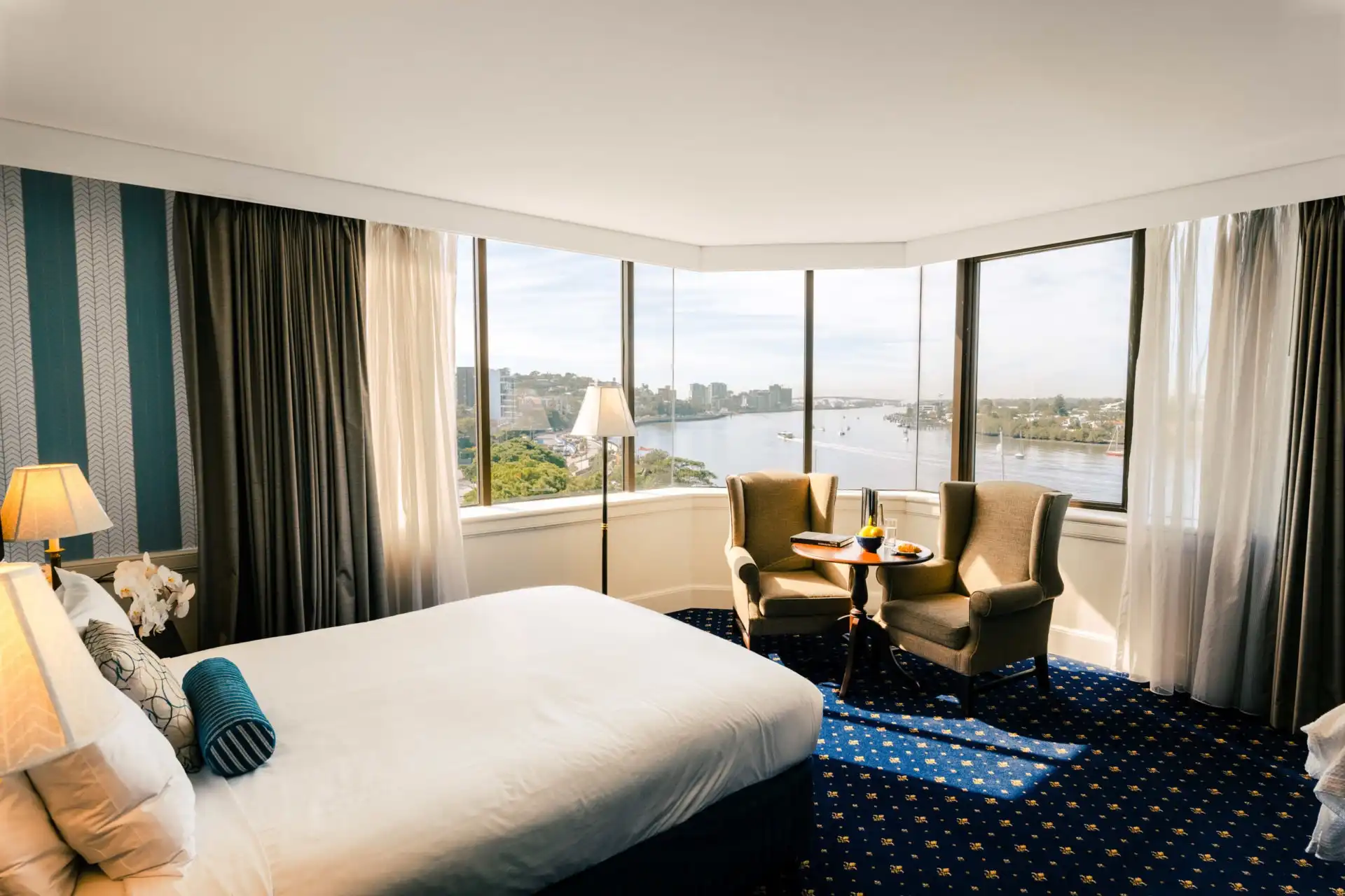 Brisbane hotel with river view